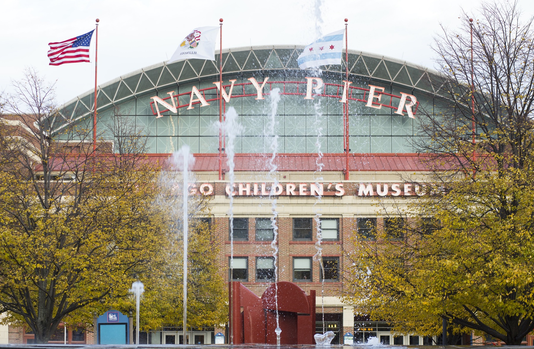 Navy Pier Entrance in the Fall